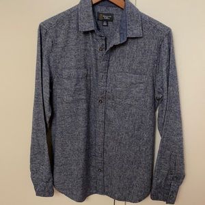 light blue flannel